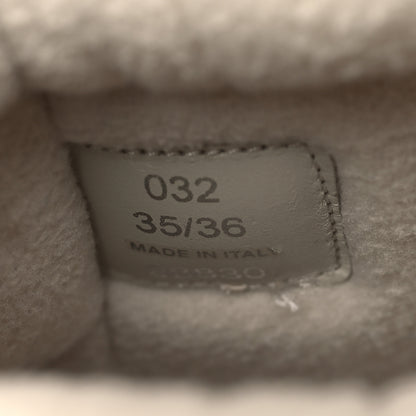 Prada Shearling Logo Apres Ski Ankle Boots 35 36 Beige 7 of 7