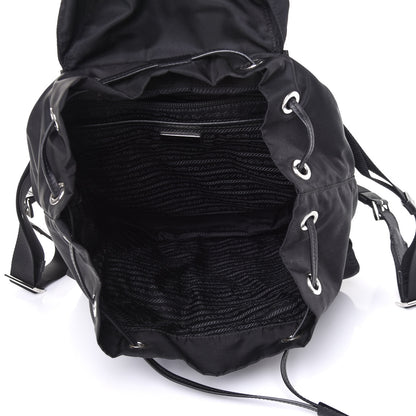Prada Tessuto Nylon Saffiano Medium Backpack Black 4 of 4