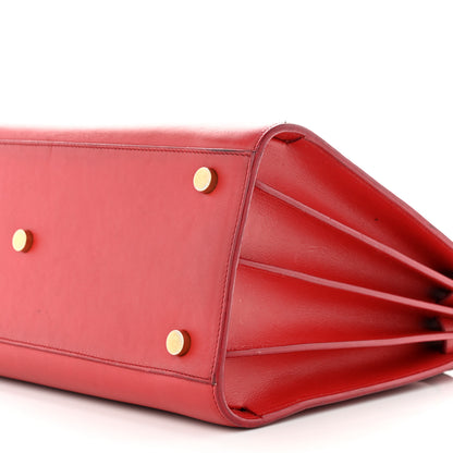 Saint Laurent Calfskin Small Sac De Jour Vermillion 12 of 18