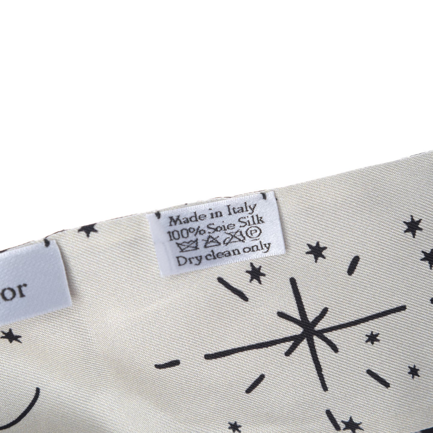 Silk Zodiac Cancer Mitzah Scarf Black