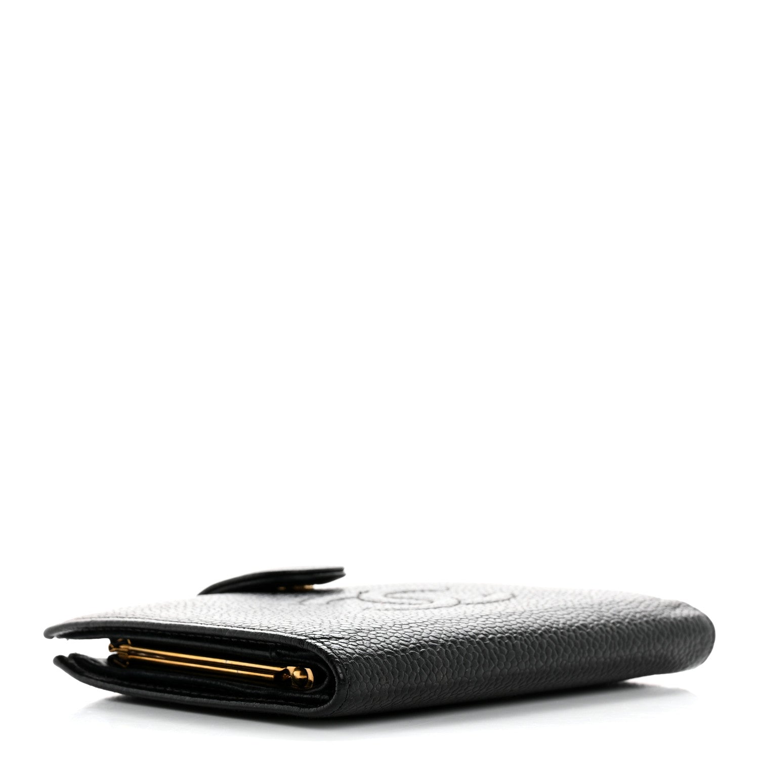 Chanel Caviar Timeless CC Compact French Wallet Black 4 of 13