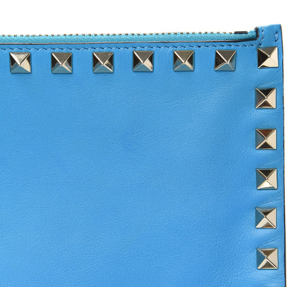 Valentino Garavani Vitello Large Rockstud Zip Pouch Parrot 7 of 8