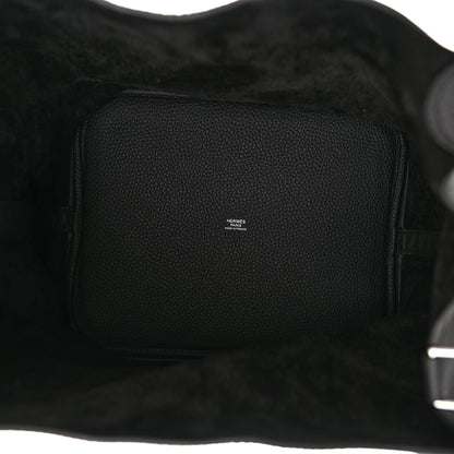 Hermes Taurillon Clemence Picotin Lock 26 GM Black 5 of 11