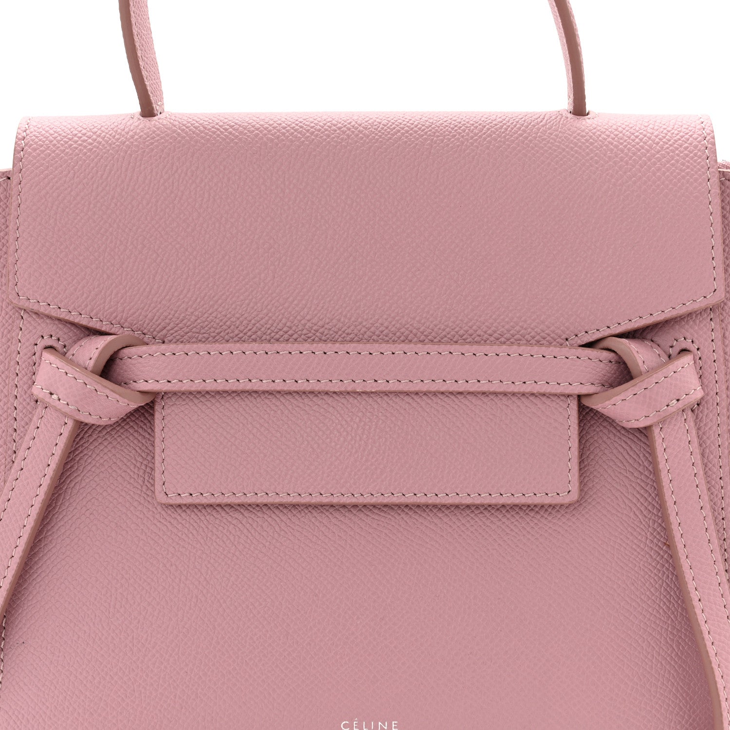 Celine Grained Calfskin Nano Belt Bag Vintage Pink 7 of 10
