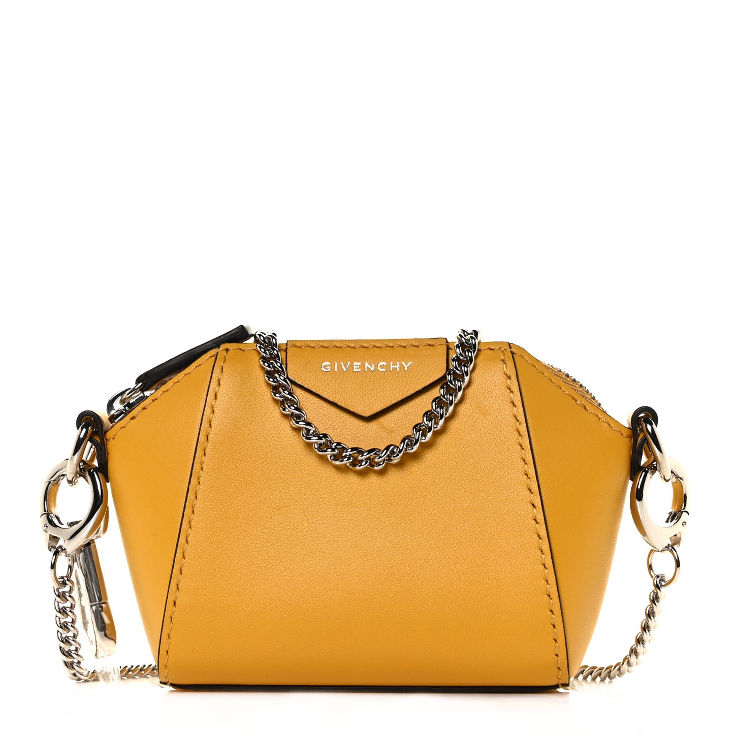 Lambskin Baby Antigona Dark Yellow