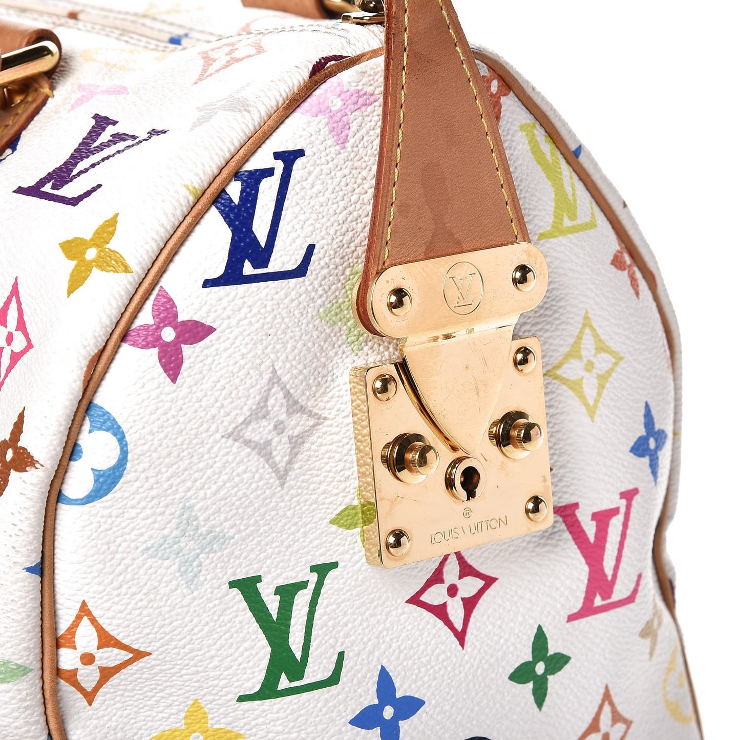 Monogram Multicolor Speedy 30 White