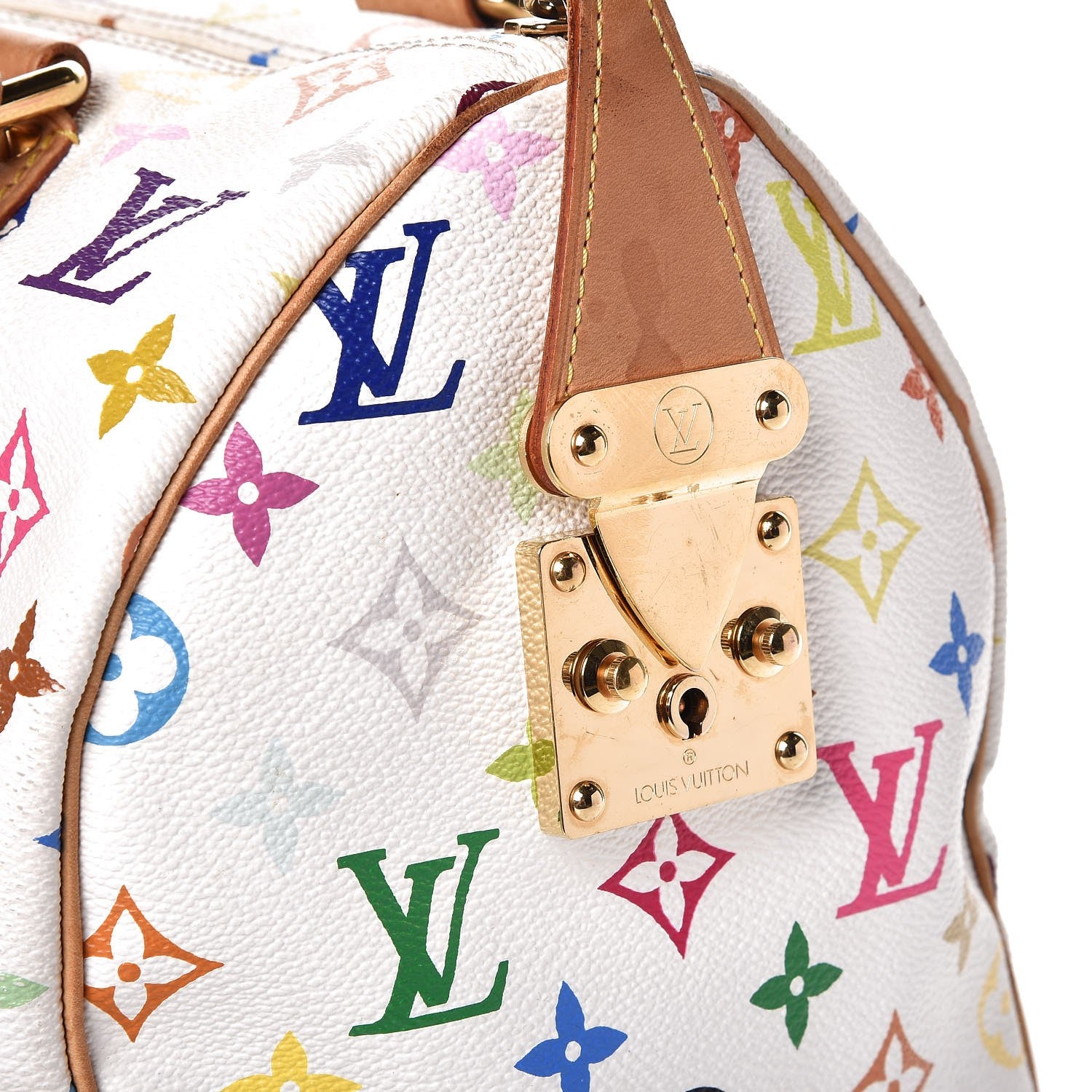 Louis Vuitton Monogram Multicolor Speedy 30 White 8 of 10