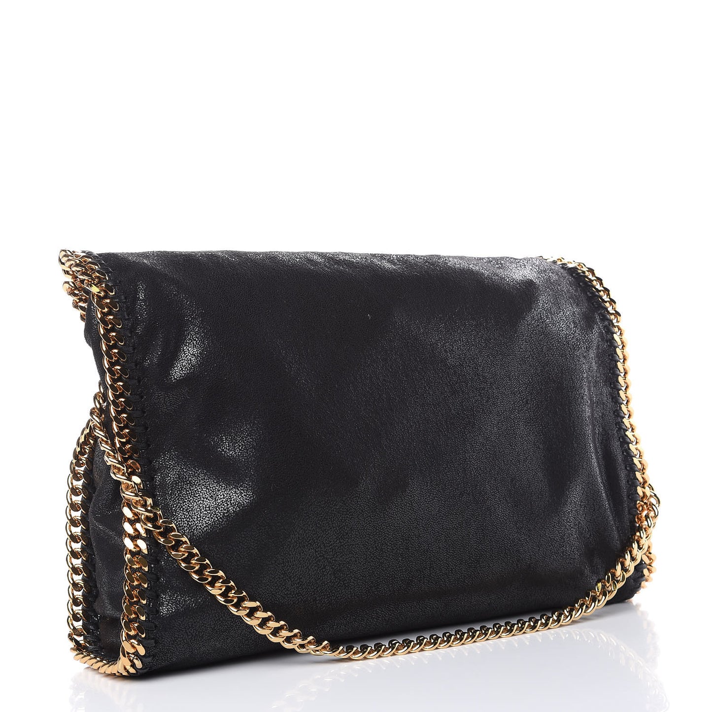 Shaggy Deer Falabella Fold Over Tote Black