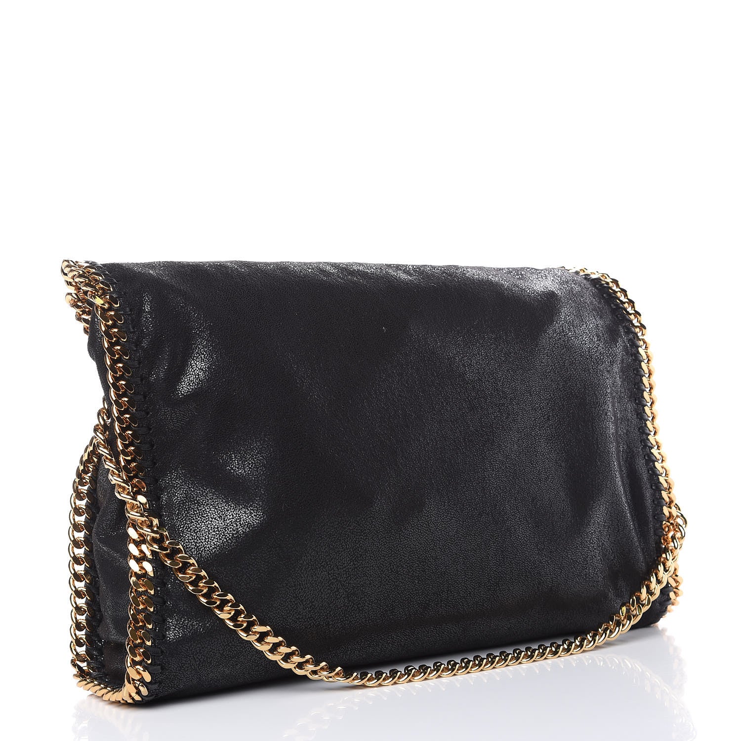Stella McCartney Shaggy Deer Falabella Fold Over Tote Black 3 of 7