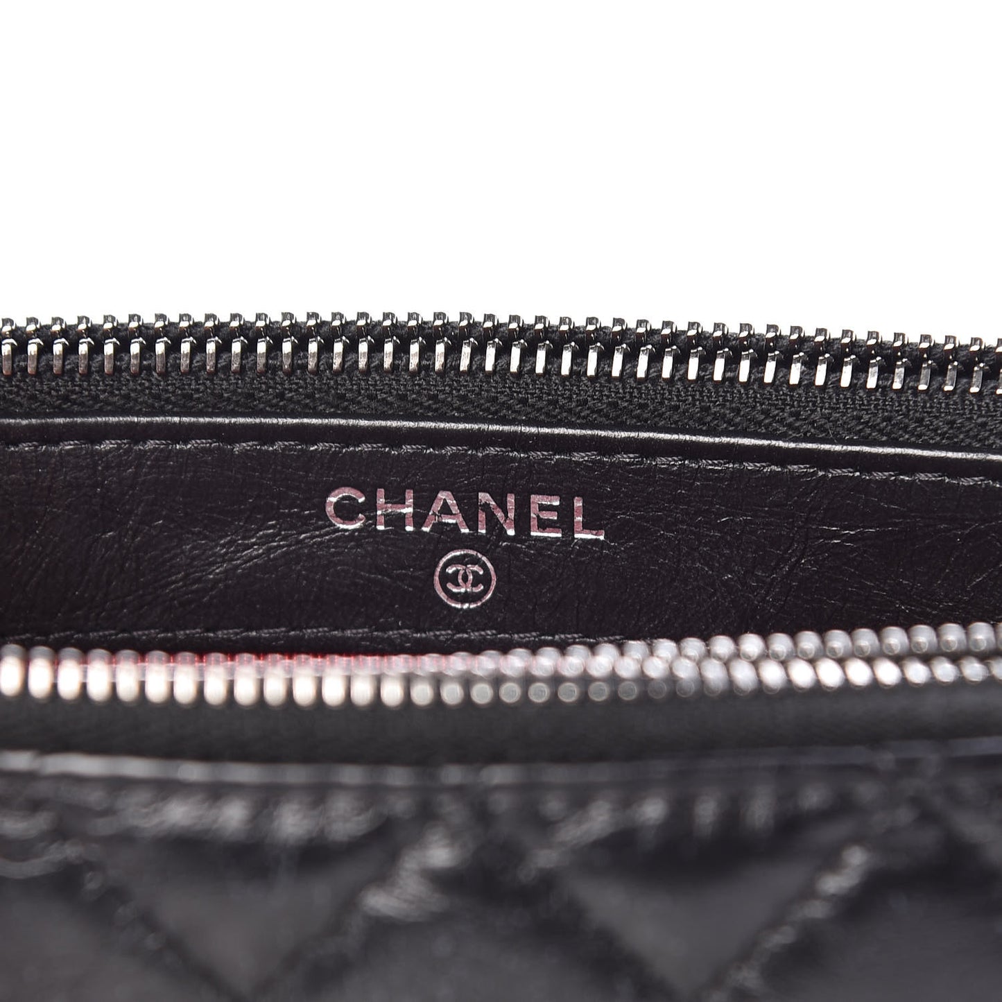 Aged Calfskin Quilted Small Gabrielle Clutch With Chain Black