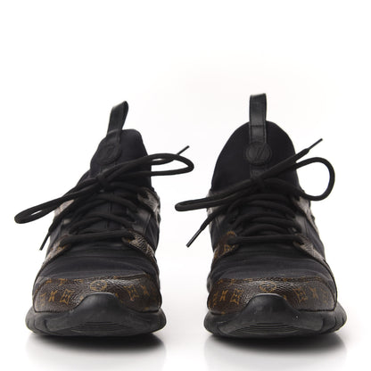 Louis Vuitton Technical Nylon Monogram Rubber Aftergame Sneakers 35 Black 2 of 10