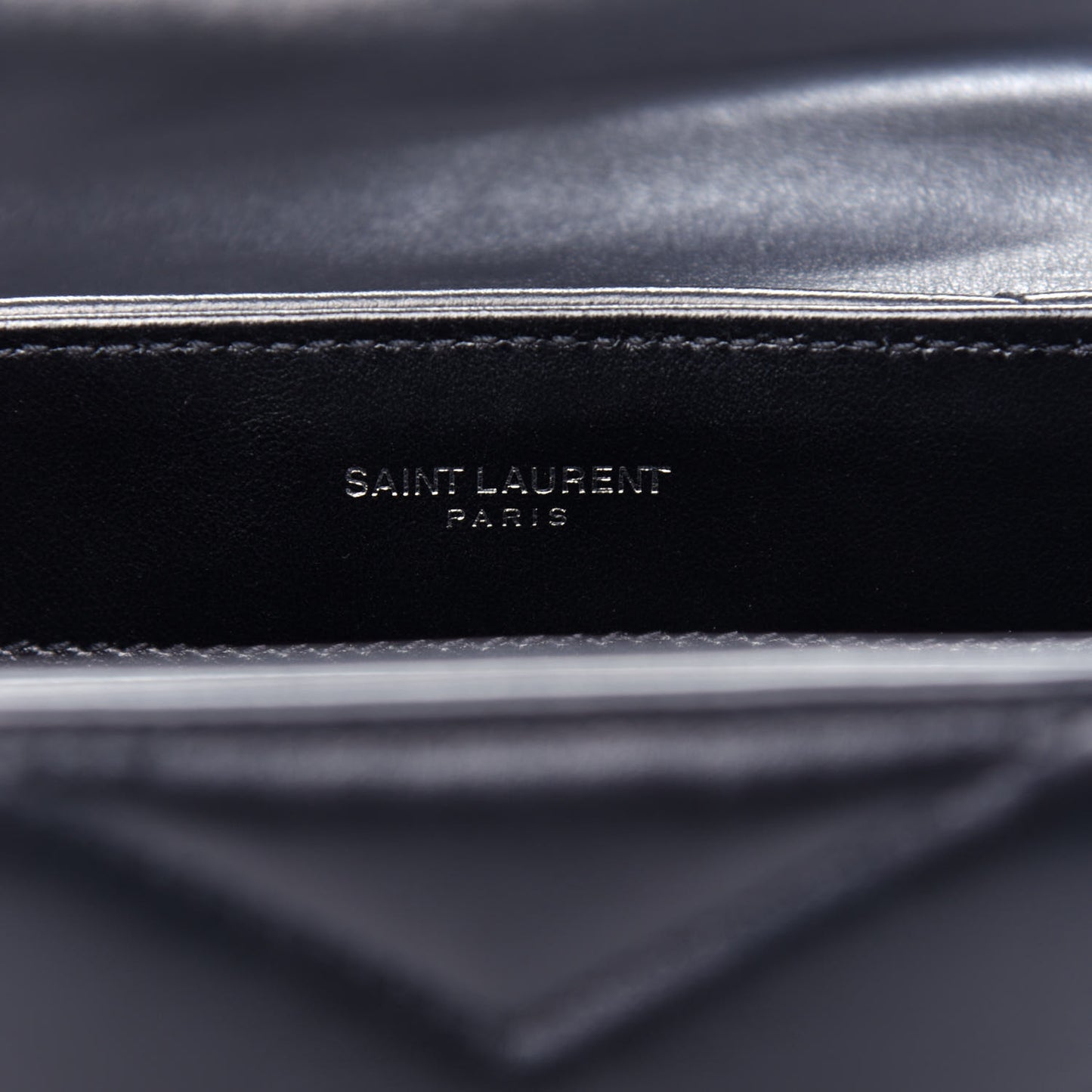 Calfskin Y Quilted Monogram Toy Loulou Crossbody Bag Black