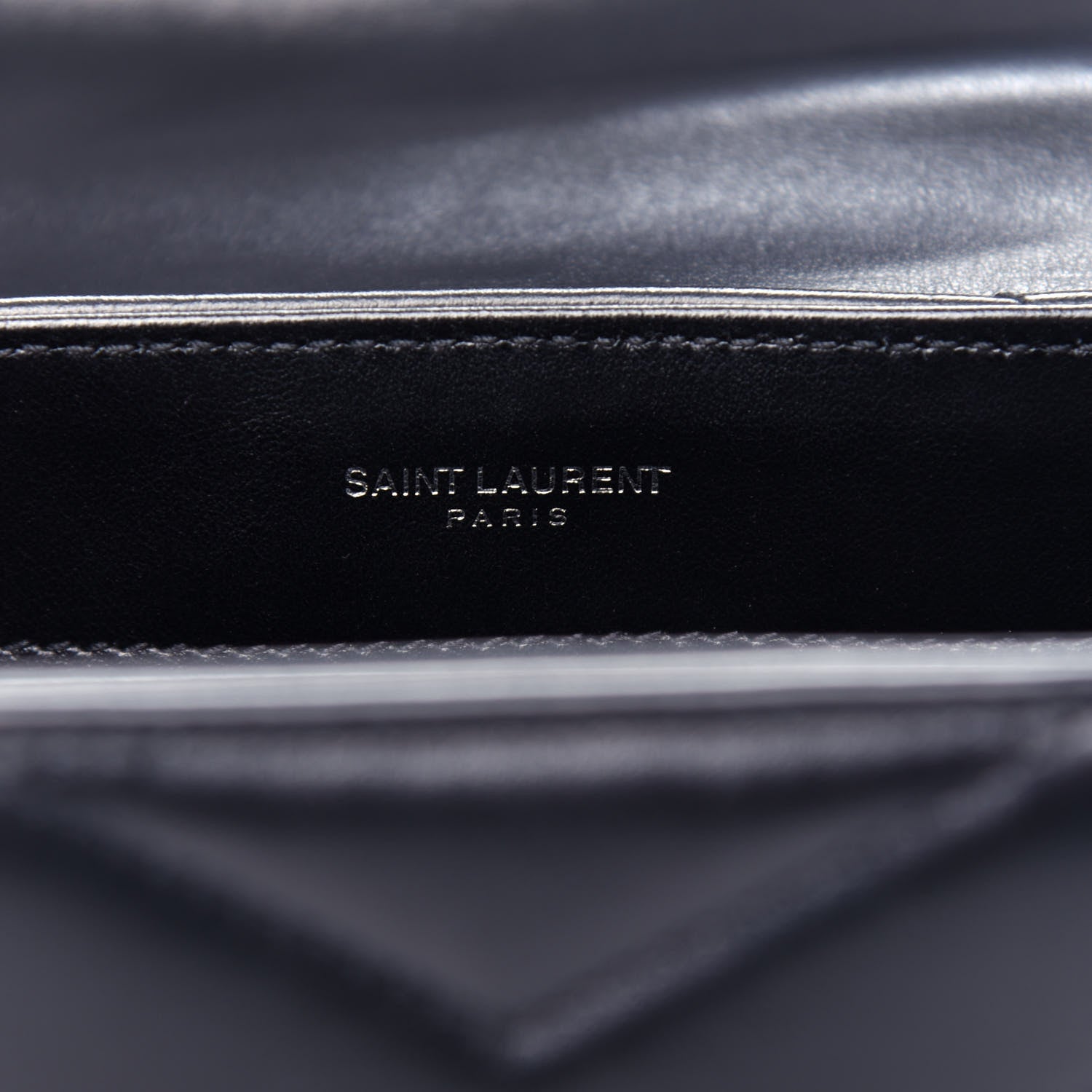 Saint Laurent Calfskin Y Quilted Monogram Toy Loulou Crossbody Bag Black 7 of 13