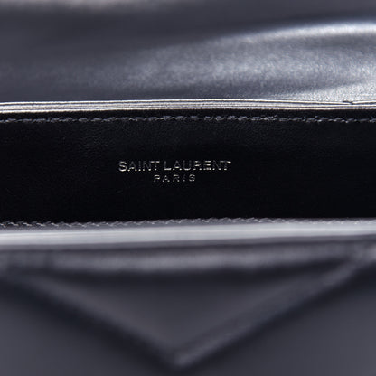 Saint Laurent Calfskin Y Quilted Monogram Toy Loulou Crossbody Bag Black 7 of 13