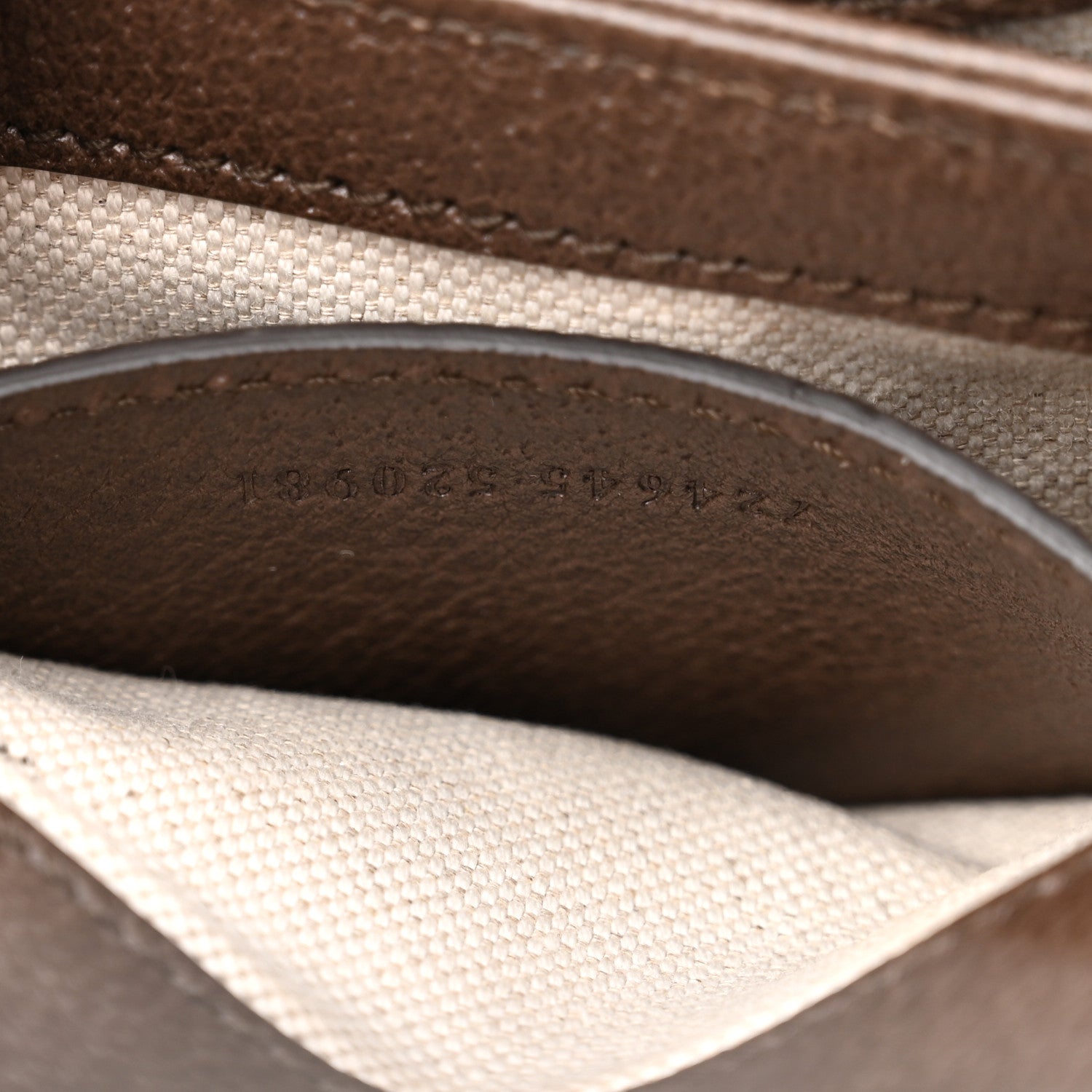 Gucci GG Supreme Monogram Textured Dollar Calfskin Mini Blondie Chain Shoulder Flap Bag Beige Ebony New Acero 7 of 10