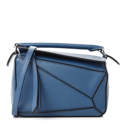 Loewe Calfskin Mini Puzzle Bag Blue 1 of 10