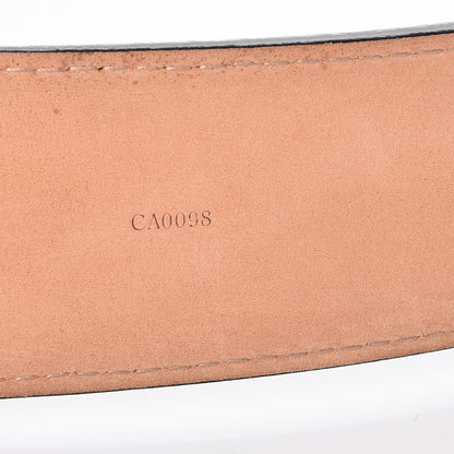 Louis Vuitton Calfskin Jeans Belt 110 44 Black 6 of 10