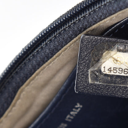 Chanel Caviar Half Moon Wallet On Chain WOC Navy 7 of 10