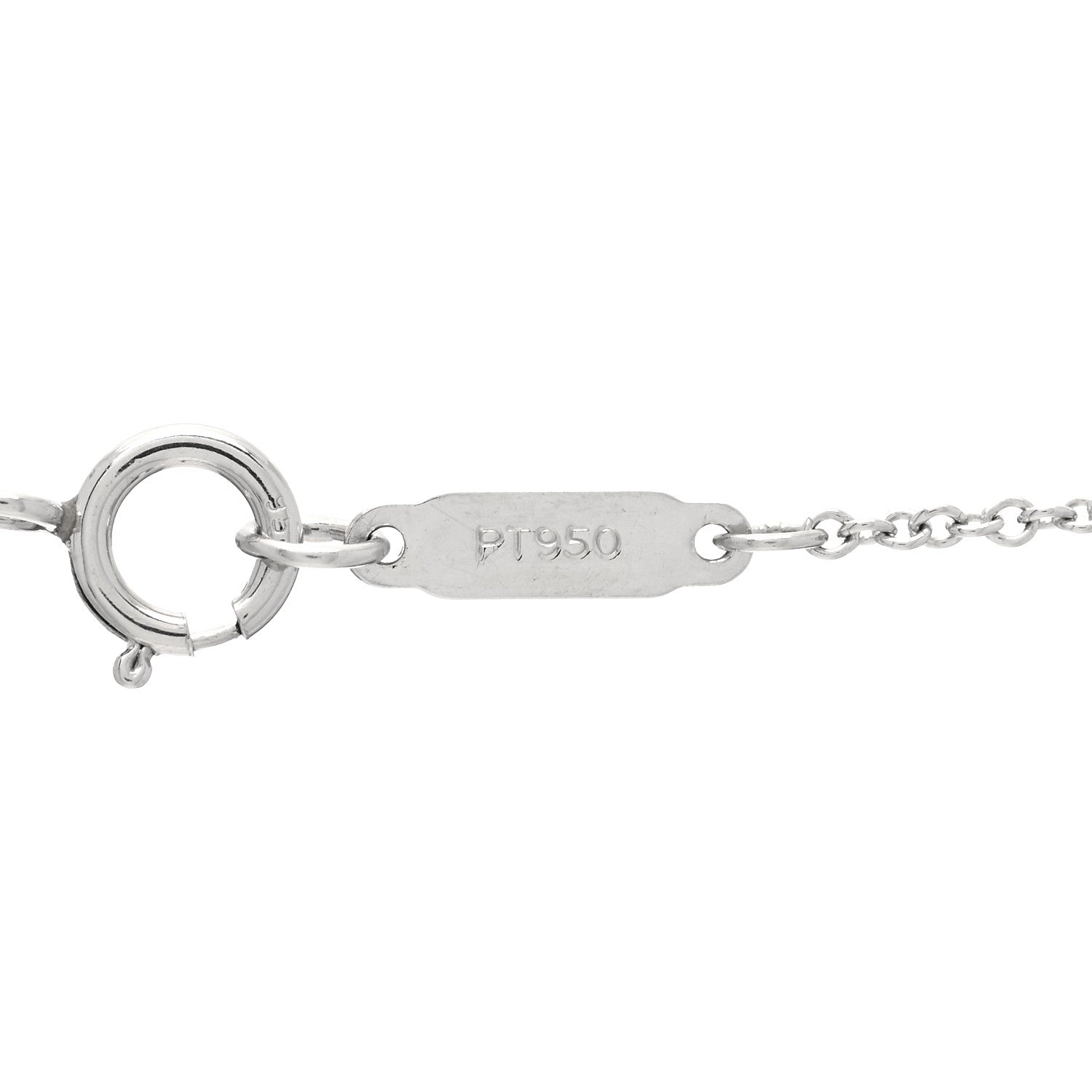 Tiffany Platinum Diamond Heart Pendant Necklace 5 of 6