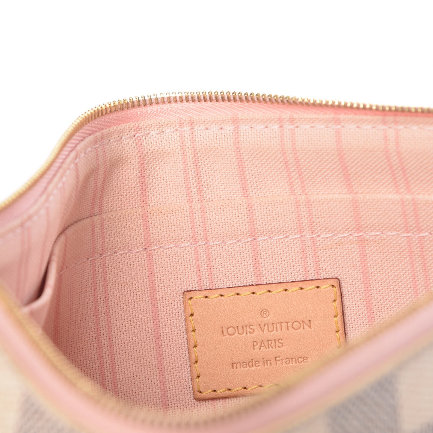 Damier Azur Neverfull MM GM Pochette Rose Ballerine