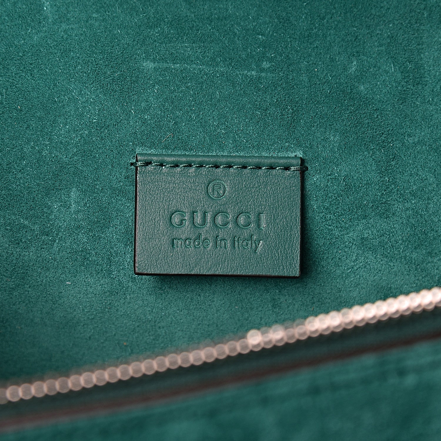 Gucci GG Supreme Monogram Embroidered Medium Dionysus Shoulder Bag Emerald 6 of 11