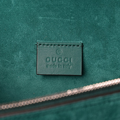 Gucci GG Supreme Monogram Embroidered Medium Dionysus Shoulder Bag Emerald 6 of 11