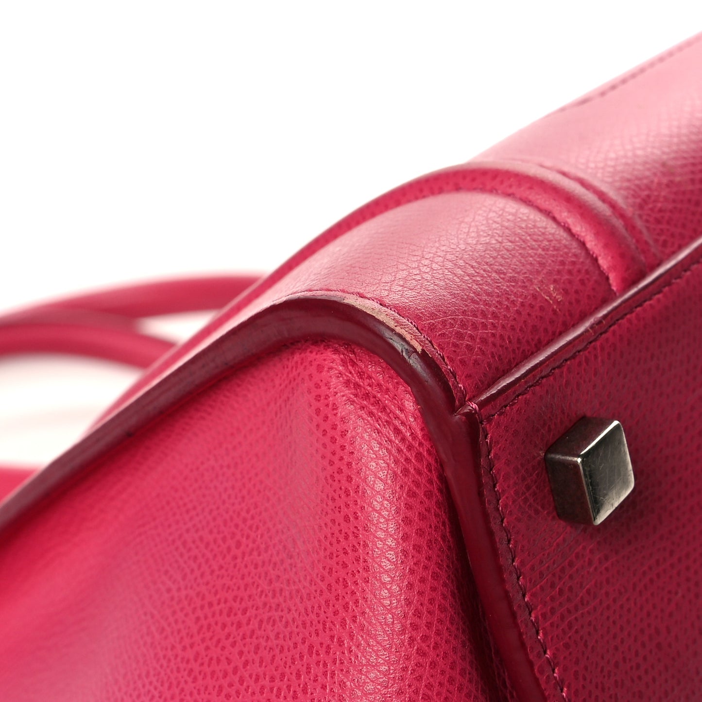 Grained Calfskin Medium Phantom Luggage Fuchsia