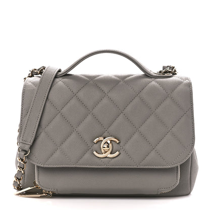 Chanel Caviar Quilted Medium Business Affinity Flap Grey 1 of 11