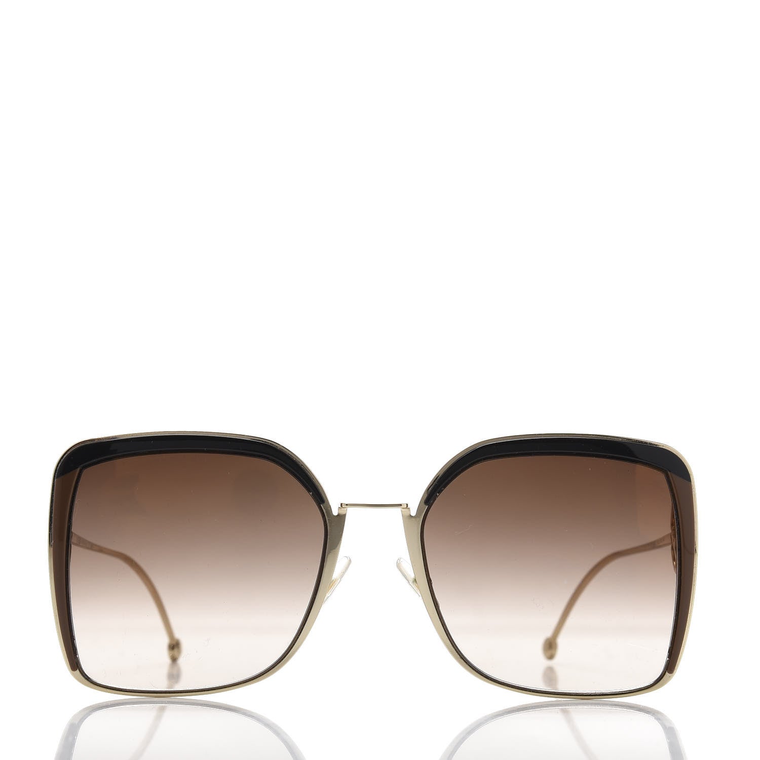 Fendi Metal Acetate F is Fendi Square Sunglasses FF 0294/S Gold 2 of 8
