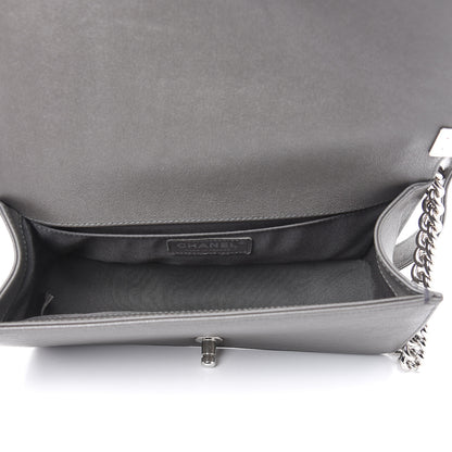 Chanel Caviar Quilted Medium Boy Flap Grey 4 of 9