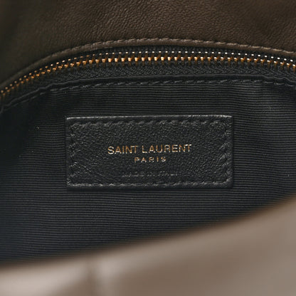 Saint Laurent Lambskin Quilted Small Loulou Puffer Monogram Chain Satchel Dark Ganache 6 of 10