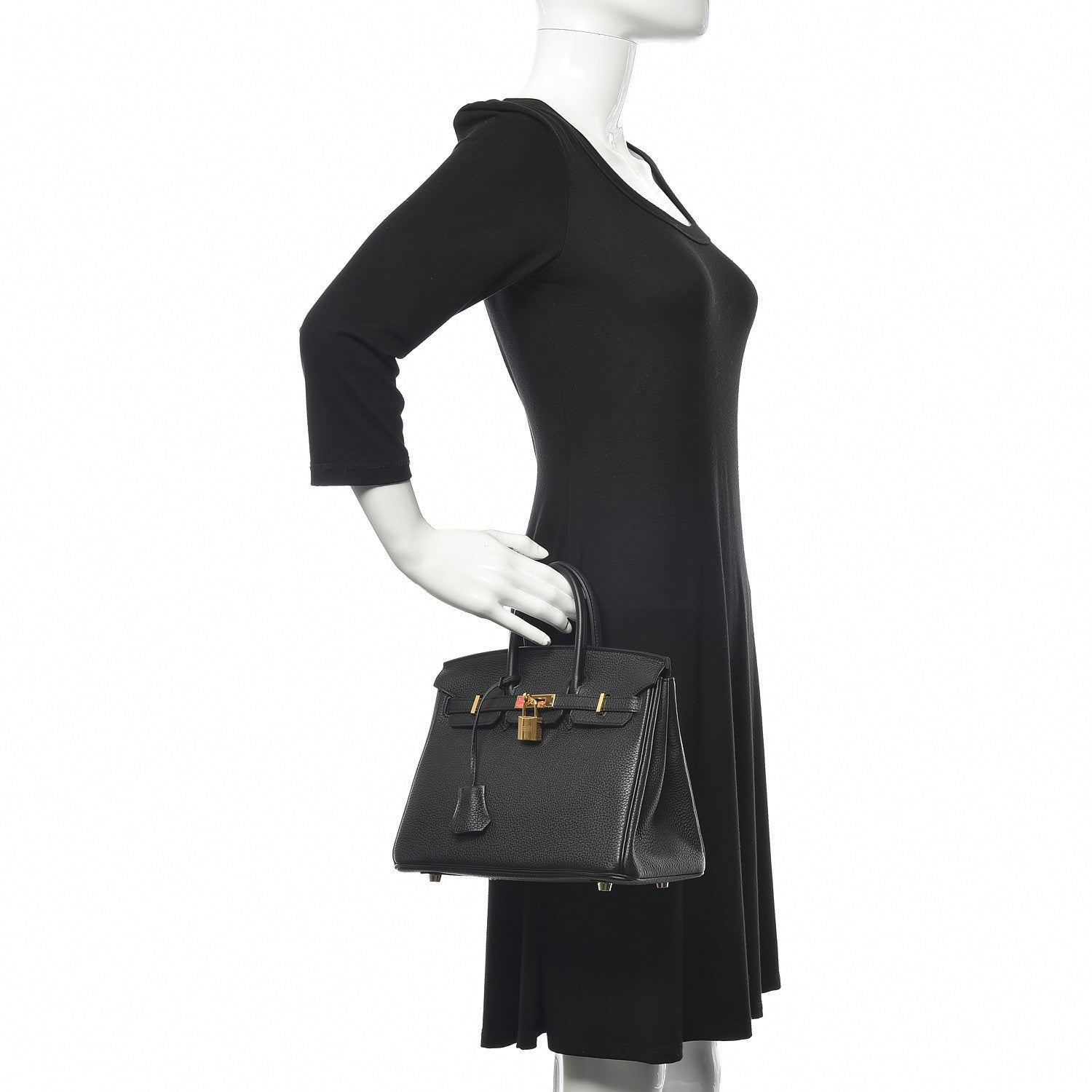 Hermes Togo Birkin 25 Black 2 of 35