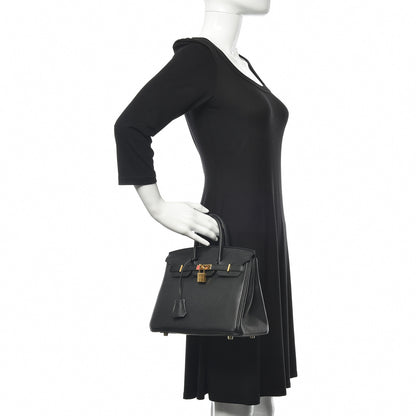 Hermes Togo Birkin 25 Black 2 of 35