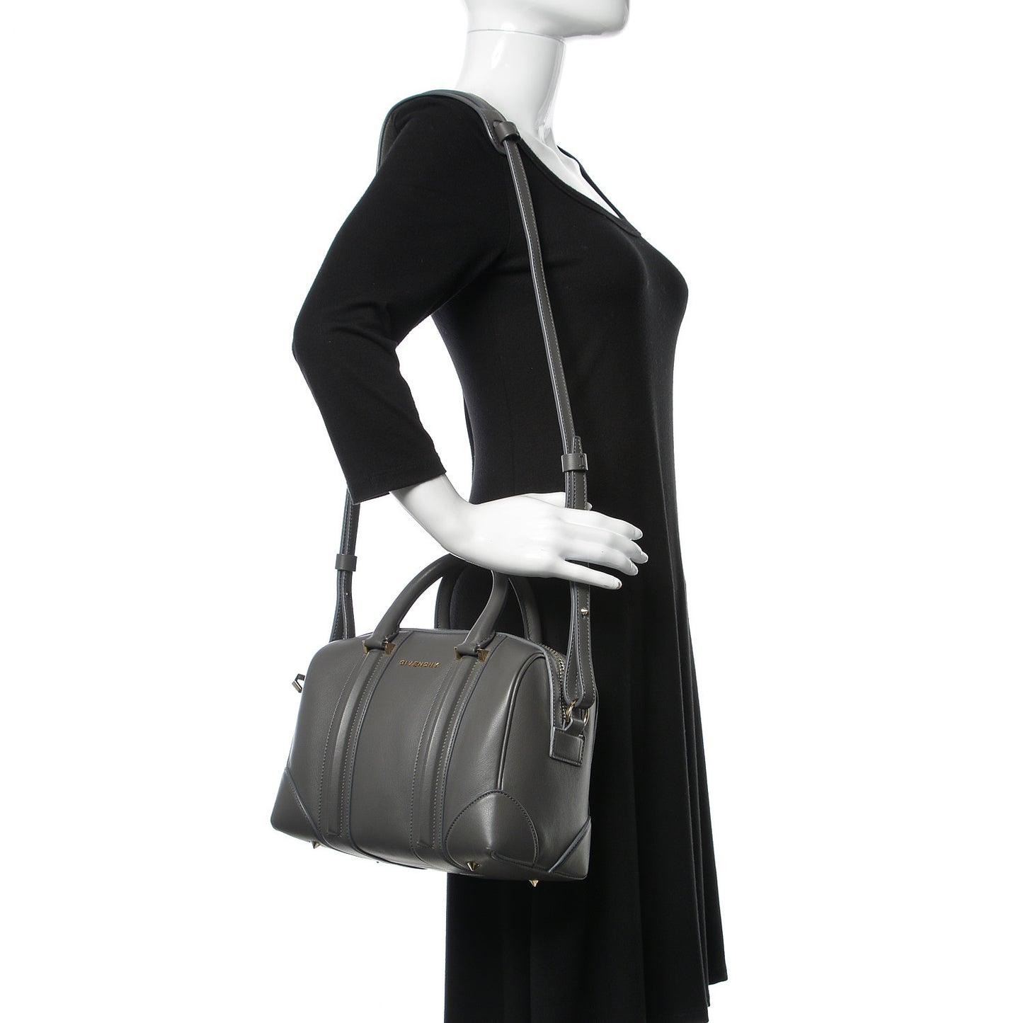 Lambskin Mini Lucrezia Elephant Grey