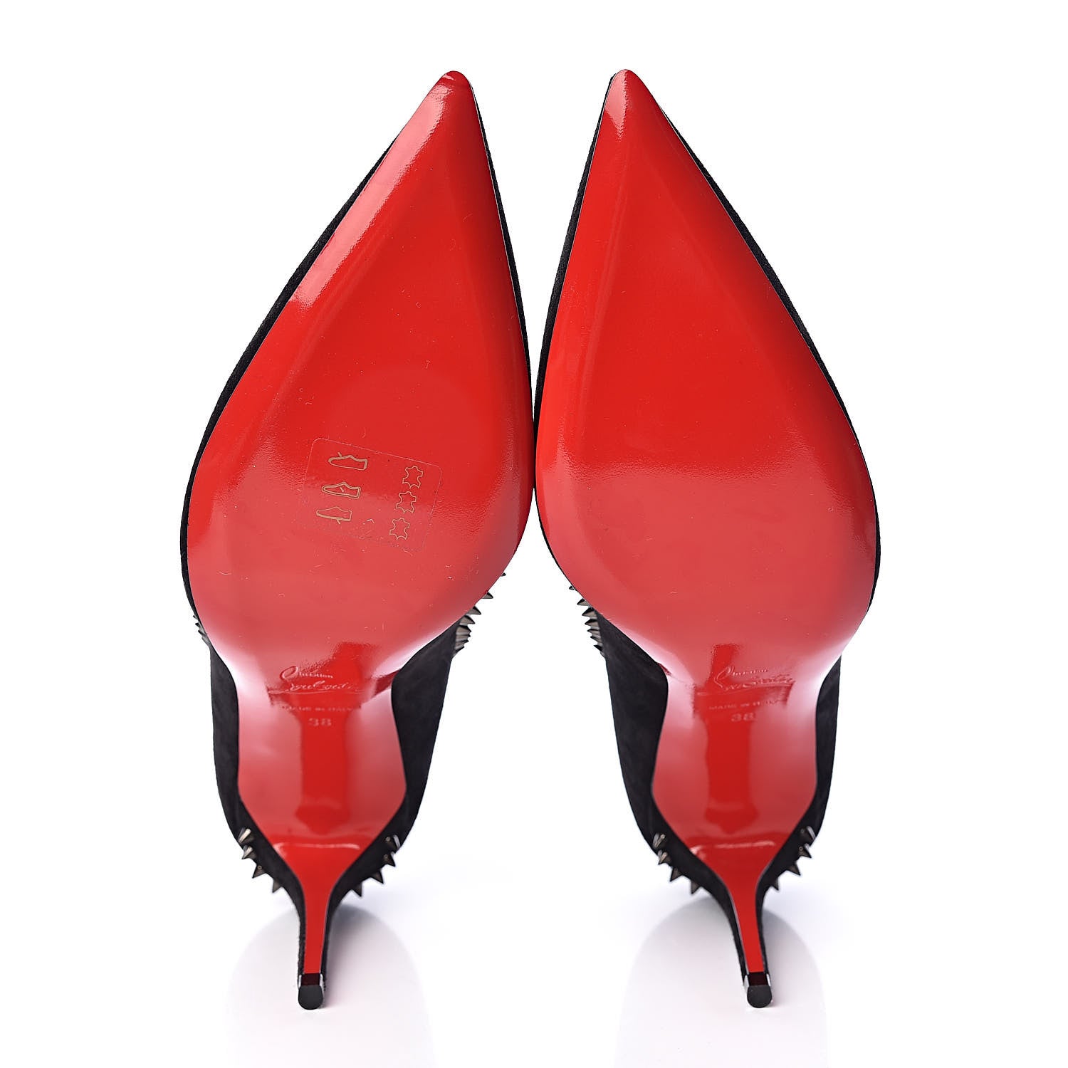 Christian Louboutin Veau Velours Anjalina 85 Pumps 38 Black 5 of 9