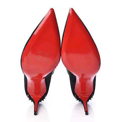 Christian Louboutin Veau Velours Anjalina 85 Pumps 38 Black 5 of 9