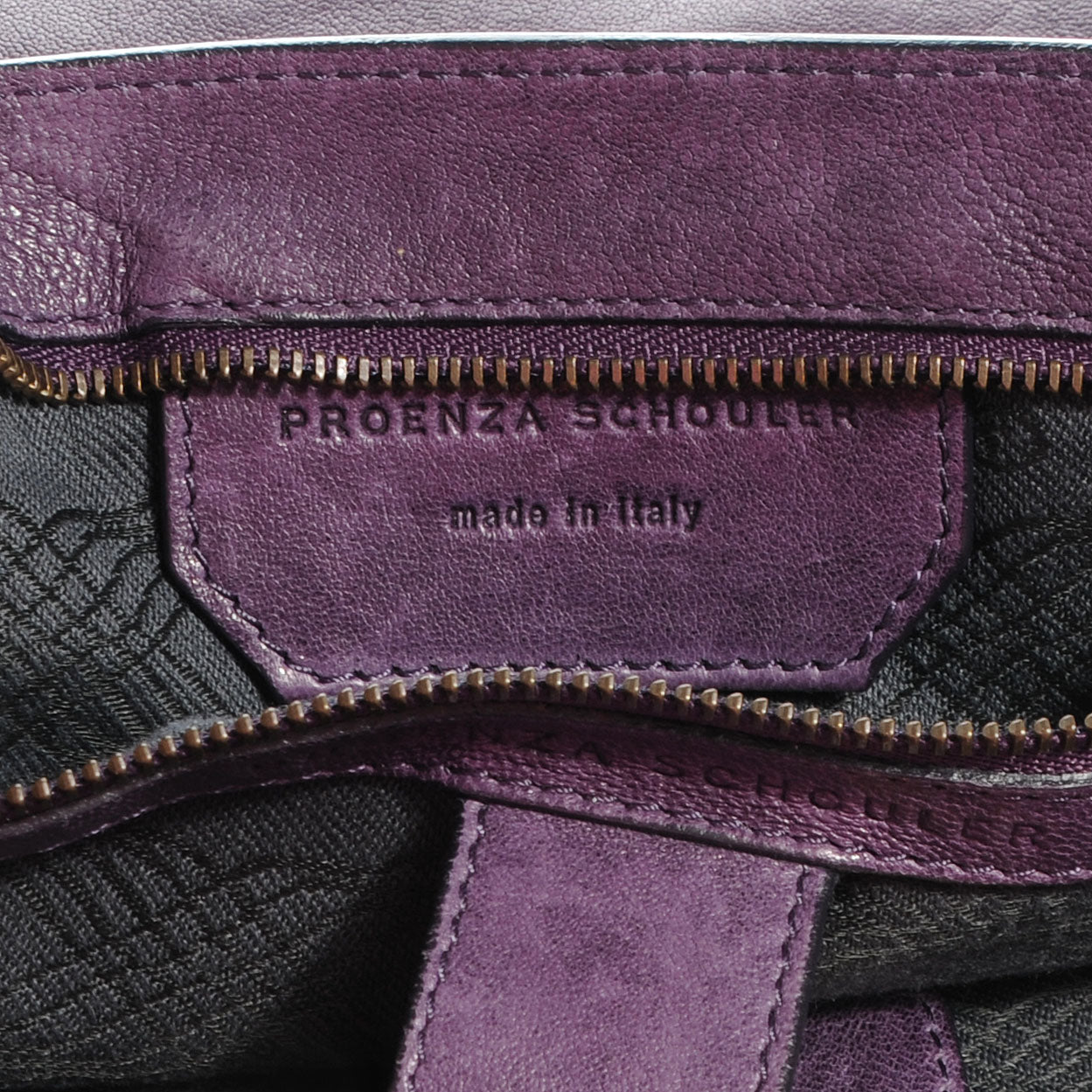 Proenza Schouler Lambskin PS1 Large Satchel Plum 5 of 5
