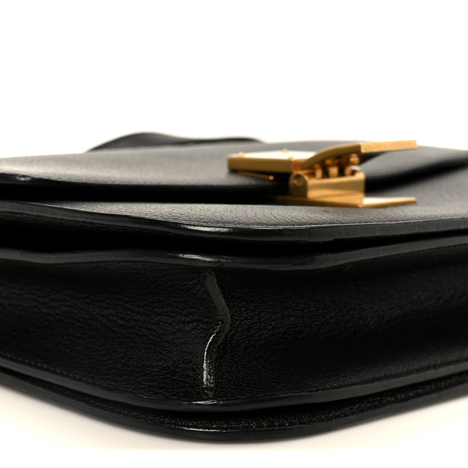 Celine Goatskin Medium Classic Box Flap Bag Black 9 of 10