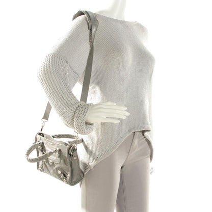 Balenciaga Agneau Giant 12 Silver Hardware Mini City Gris Pyrite 4 of 14