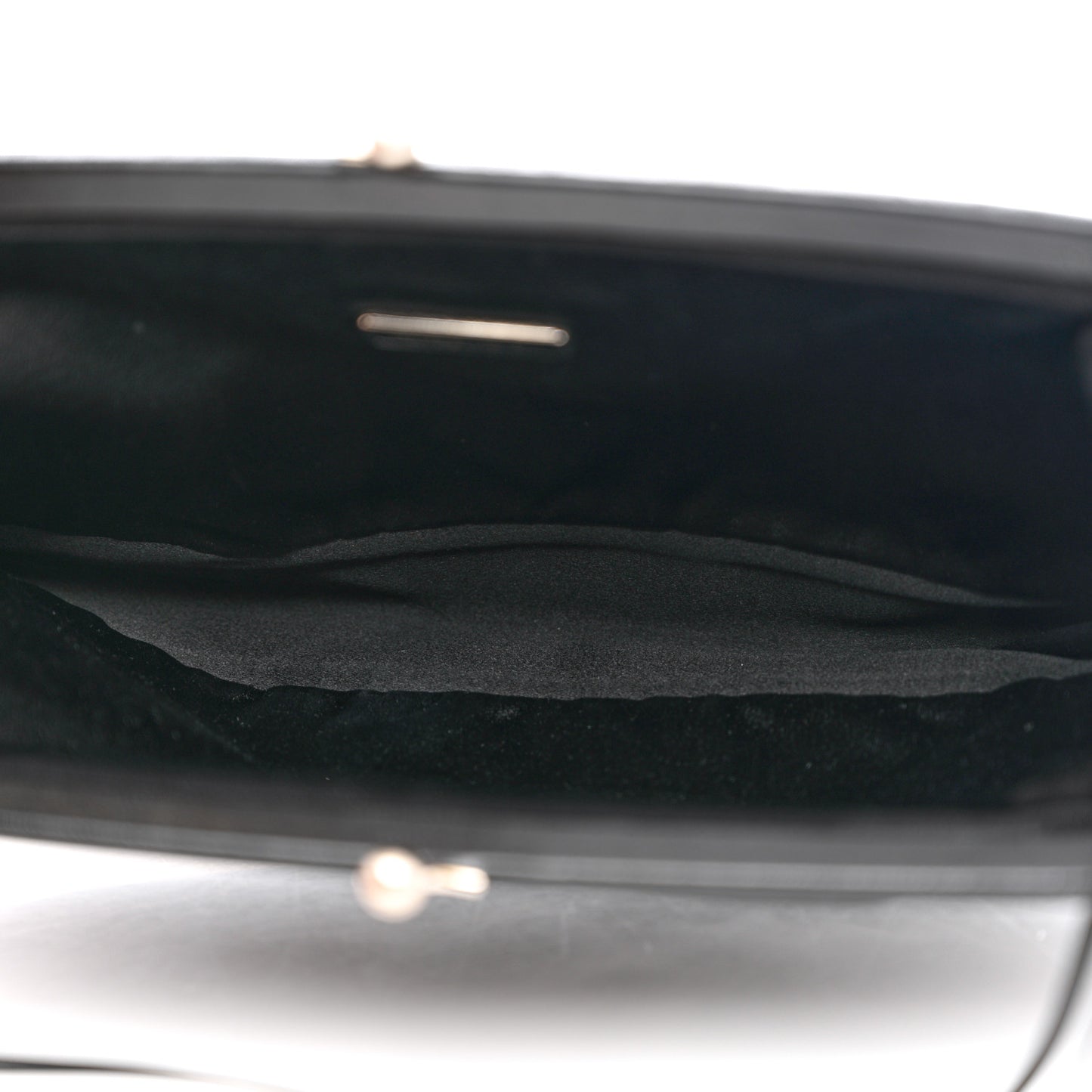 Tessuto Nylon Nappa Kisslock Shoulder Bag Black