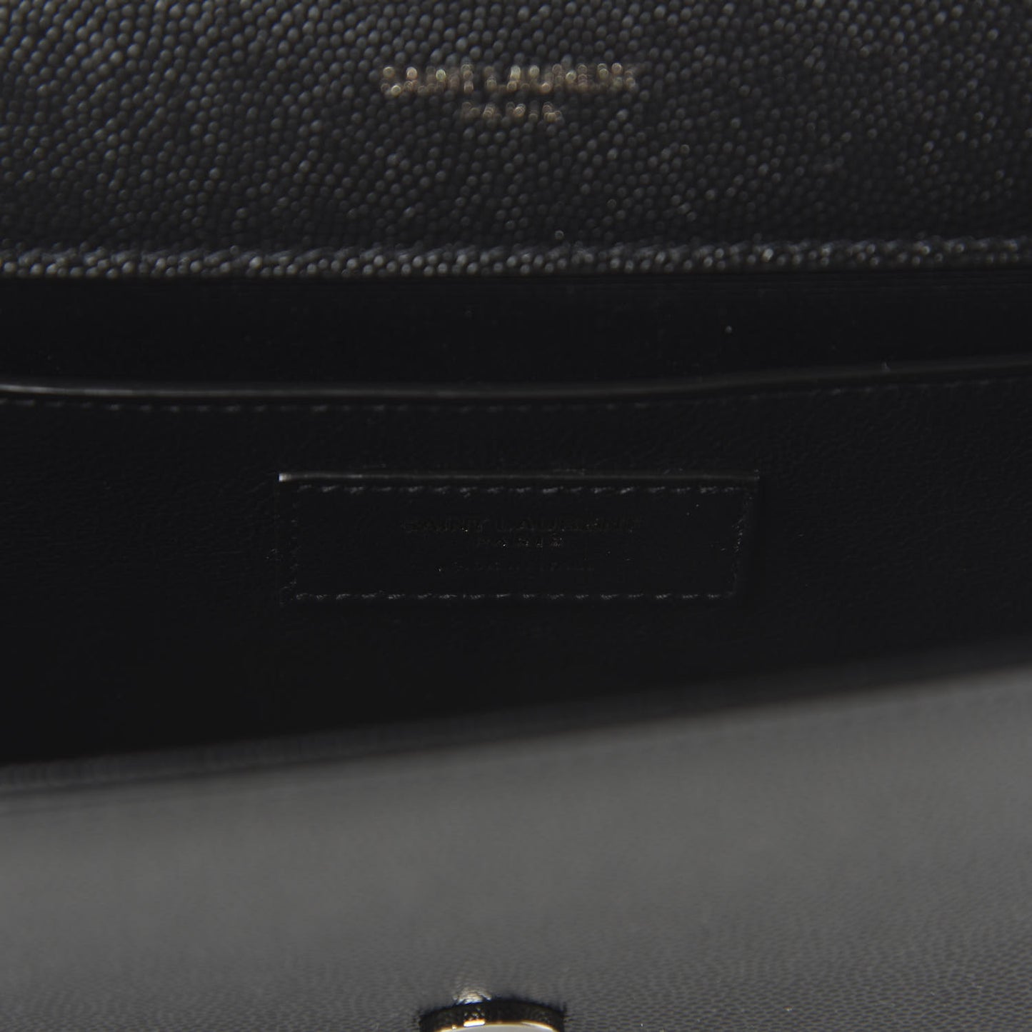 Grain De Poudre Monogram Cassandre Clutch Black