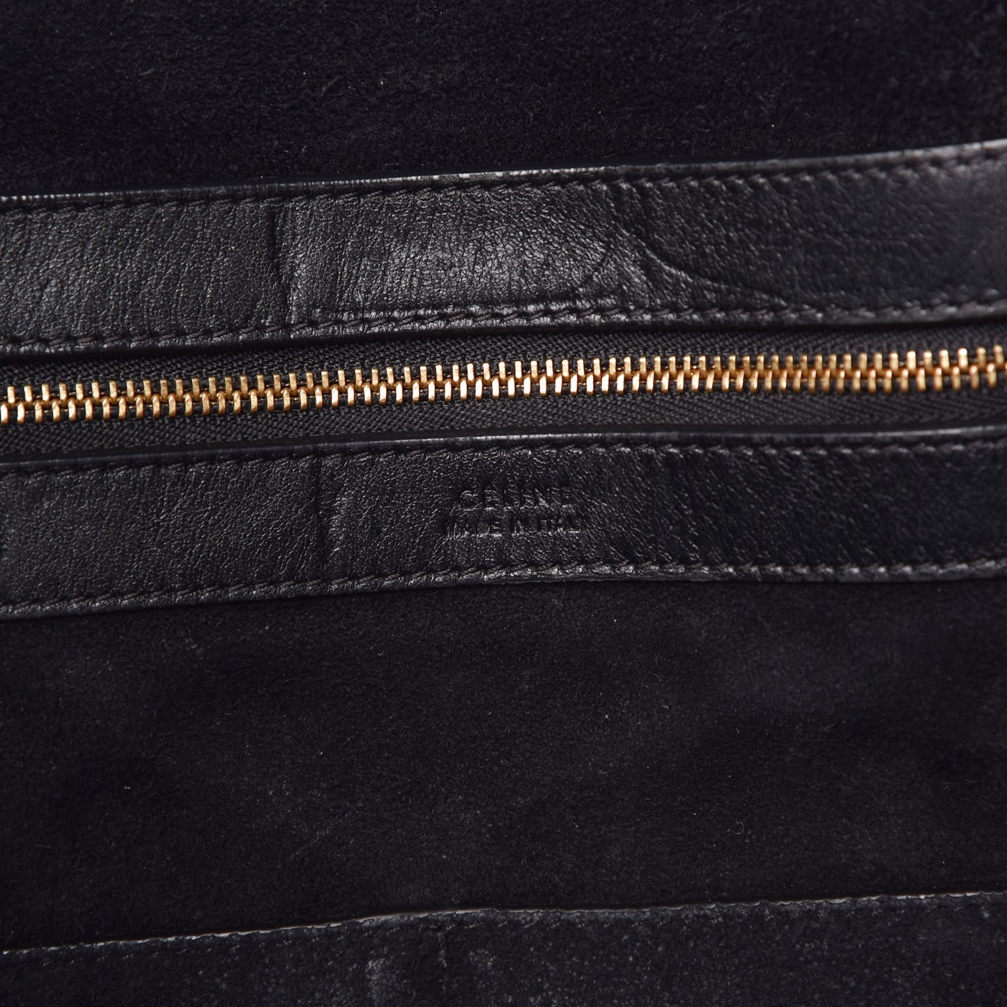 Crocodile Embossed Calfskin Medium Belt Cabas Phantom Black