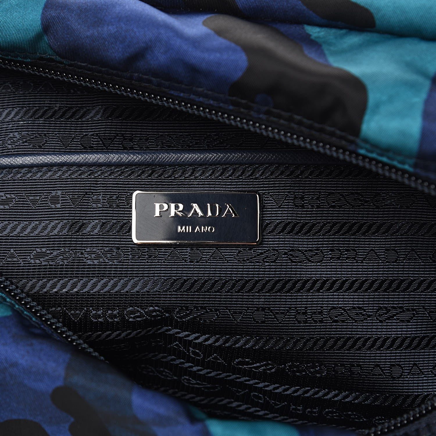 Prada Tessuto Nylon Camouflage Messenger Bag Royal 6 of 11