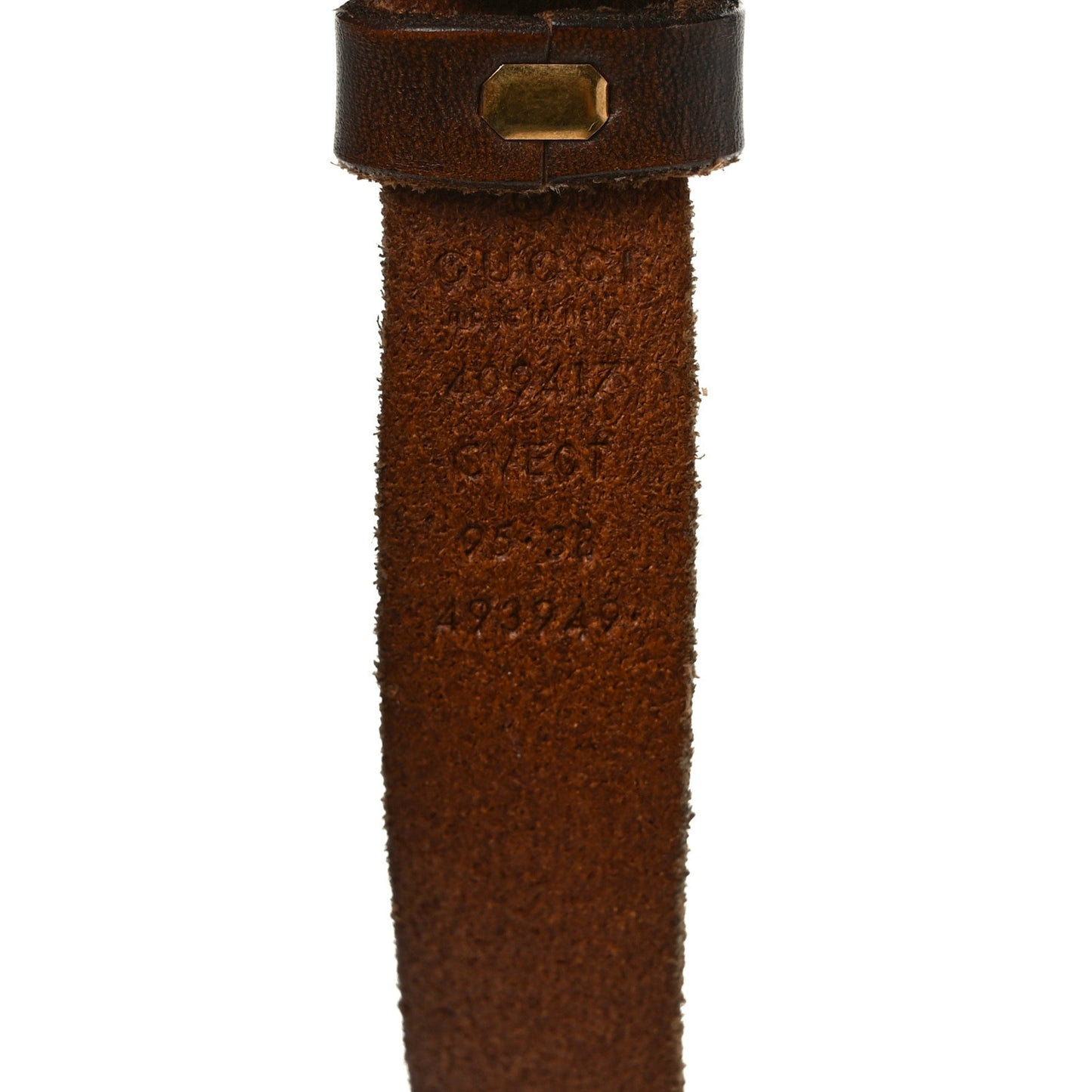 Faded Calfskin Double G 20mm Belt 95 38 Cuir