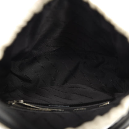 Alexander Wang Calfskin Canvas Ryan Shoulder Bag Natural 5 of 9