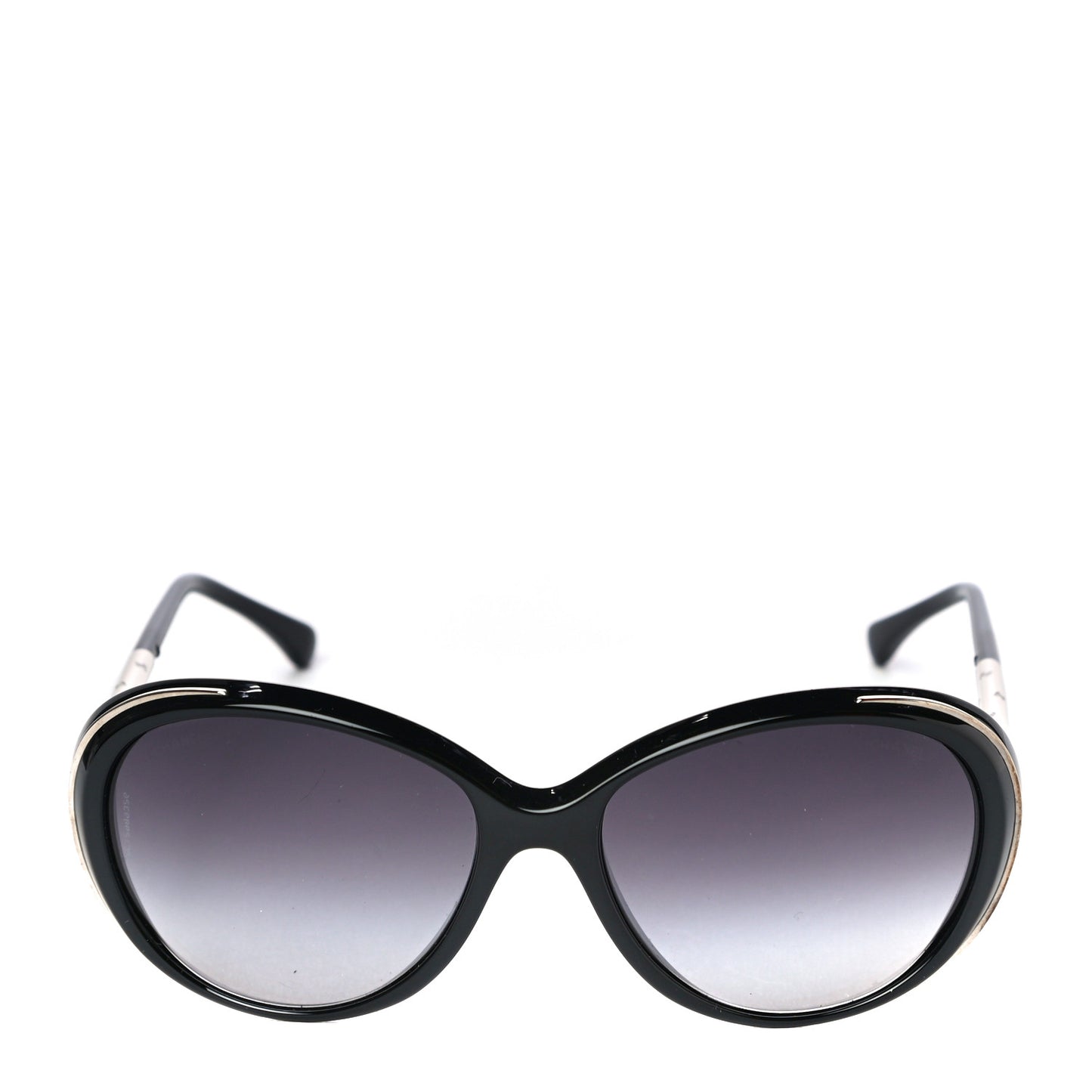 Acetate Butterfly CC Sunglasses 6037 Black