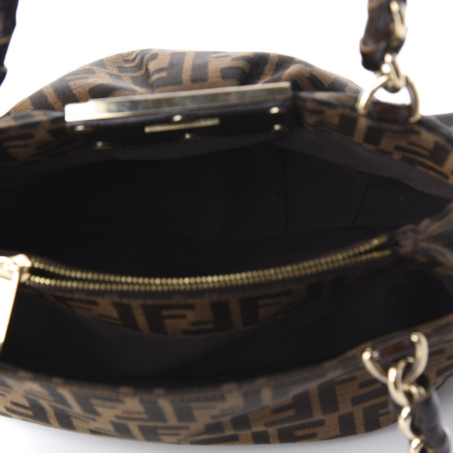 Fendi Zucca Small Mia Tote Tobacco 5 of 10