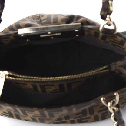 Fendi Zucca Small Mia Tote Tobacco 5 of 10