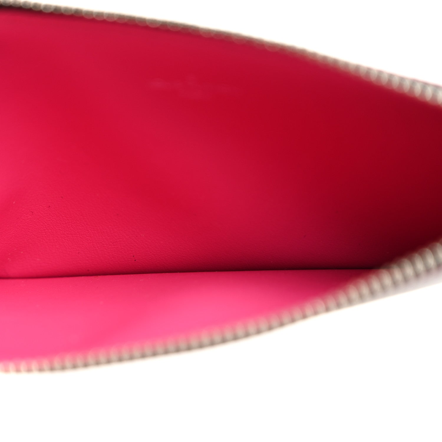 Louis Vuitton Epi Felicie Chain Wallet Zippered Insert Black Hot Pink 5 of 7