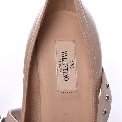 Valentino Garavani Nappa Love Latch Cross Strap 100mm Pumps 38.5 Poudre 8 of 14